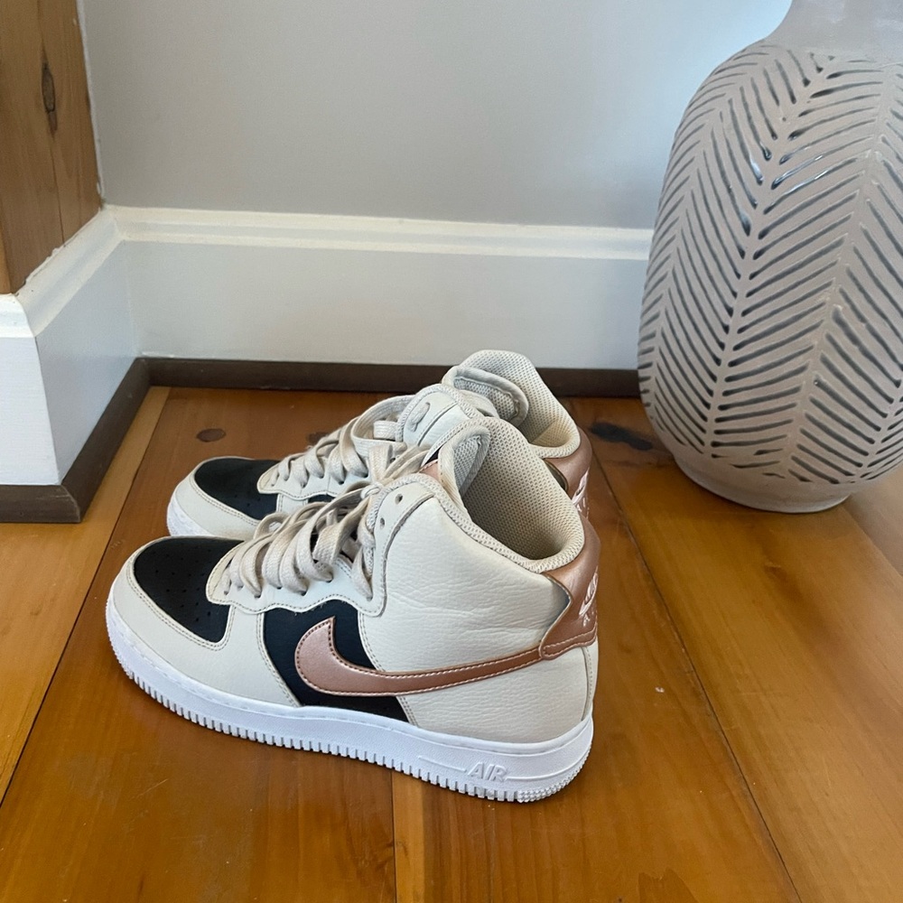 Nike Black and Cream Sneakers